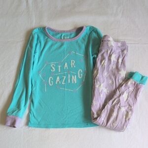 joe fresh cotton stargazing long sleeve pajama set 5T toddler girls
